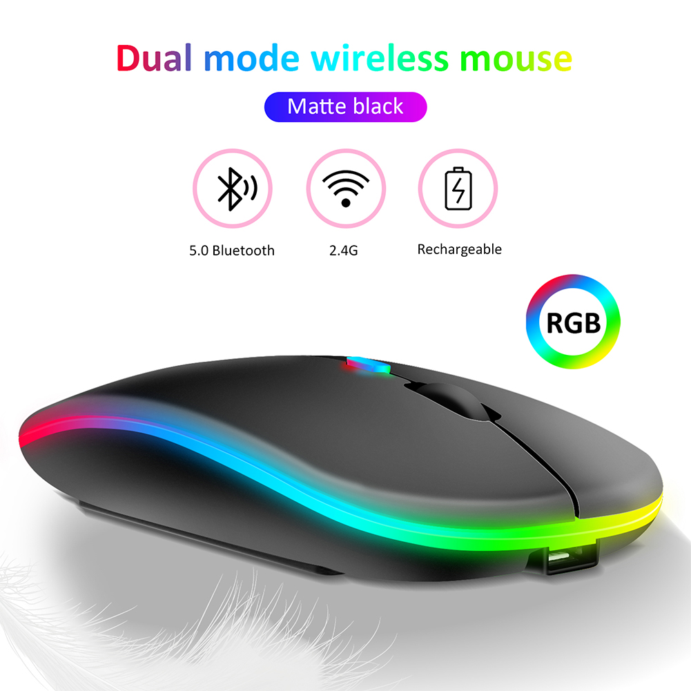 Mouse Silent Rechargeable Wireless Mouse For Laptop Ergonomic Design Wireless Gamer Mouse